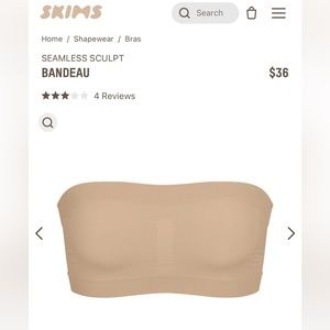SKIMS seamless sculpt bandeau